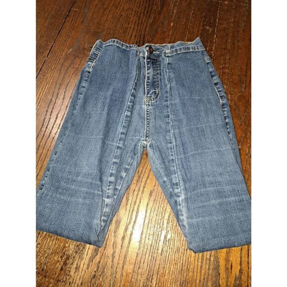 Size 5 Fashion Nova Skinny Stretch Denim Blue Jeans Jeggings - Picture 3 of 4